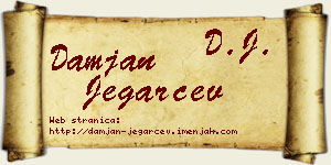 Damjan Jegarčev vizit kartica